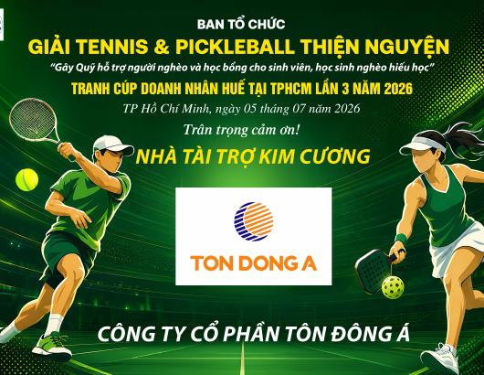 Cập nhật Danh s&aacute;ch Nh&agrave; t&agrave;i trợ Giải thiện nguyện 2026 