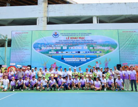 HTV đưa tin Giải Tennis - Pickleball c&uacute;p Doanh nh&acirc;n Huế 2026 